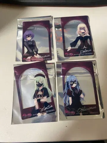 뱅드림 Ave Mujica 사진풍 클리어 시트 8장 세트