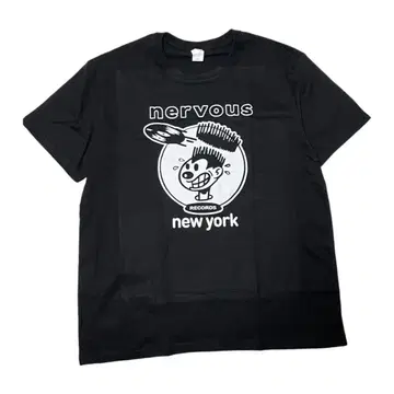 Nervous Records  티셔츠 블랙 XL black