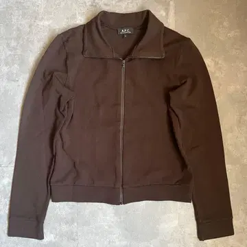 archive A.P.C 프랑스제 brown zip sweat