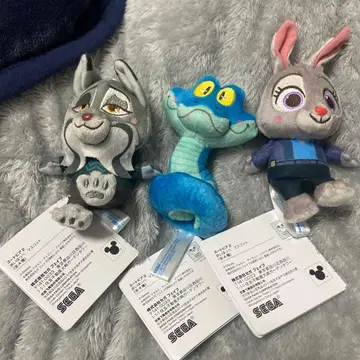 남코 한정판 주토피아2 빨간 볼 마스코트 3종 세트 namco 한정판