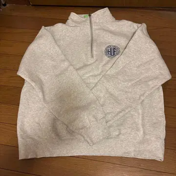 HUF 그레이 하프 지퍼 트레이닝복