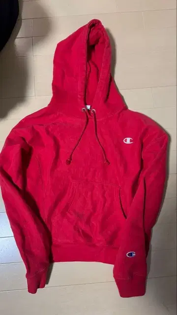 Champion Reverse Weave 단색 택 복각 후드티