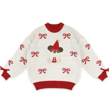 디즈니 크리스마스 릴린린 스웨터 머리띠 2점 2인분