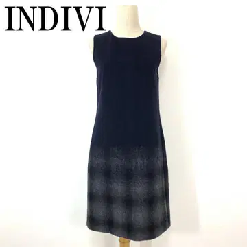 INDIVI 인디비 슬리브리스 원피스 네이비 36 B9248
