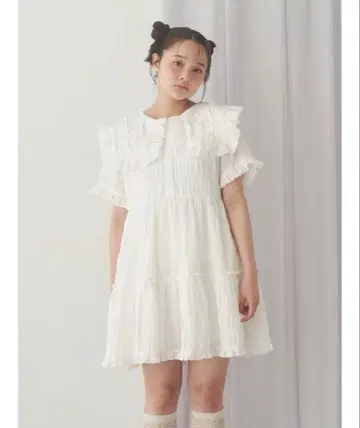 merry jenny  프릴 칼라 미니 원피스