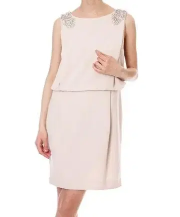 1회 착용 클리닝 완료 그레이스 콘티넨탈 드레스 원피스 비쥬