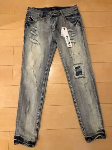 PURPLE 데미지 데님 팬츠 사이즈 31