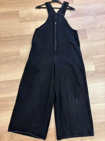 카렌티지 블랙 데님 슬리브리스 살로펫