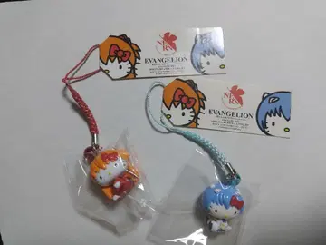 키티 에반게리온 콜라보 레이 아스카 콜라보 끈 장식 레어