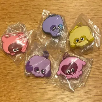 말랑쁘니 쁘띠 러버 마스코트 클리어 5종 세트