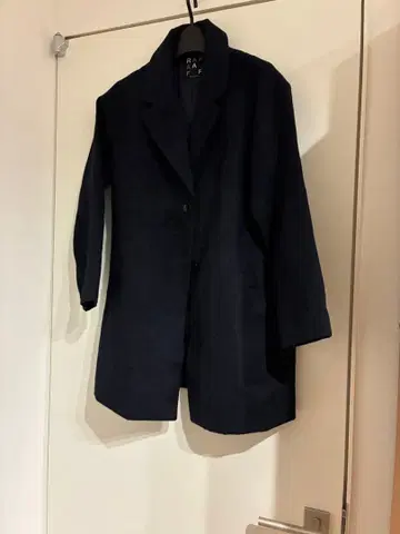 네이비 체스터 코트 긴팔