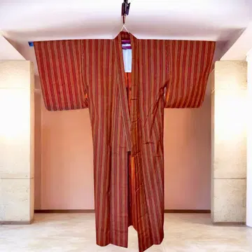 핸드메이드 기모노 세로 줄무늬  기모노 여성용 기모노 일본 의류