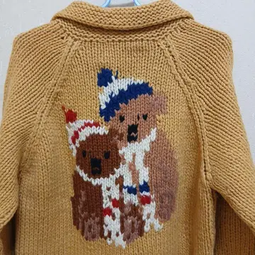 핑크하우스 곰 니트