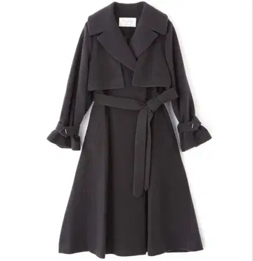 질 바이 질 스튜어트 빅 칼라 울 트렌치코트