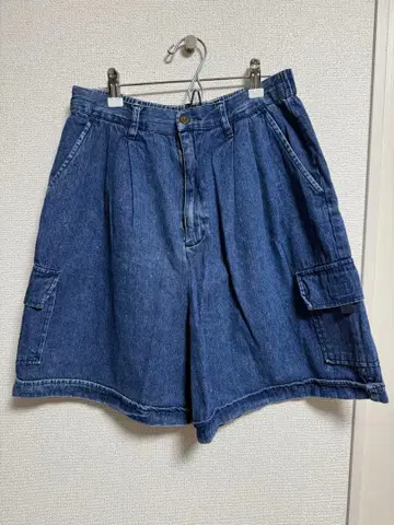 데님 카고 숏팬츠 vintage 하프 팬츠