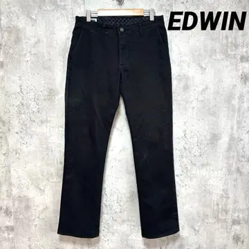새상품급 [ EDWIN ] 스트레이트 데님 403 w29 블랙 스트레치
