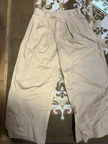 GAP 베이지 와이드 팬츠 플리츠