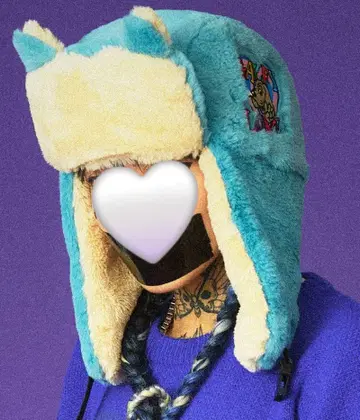 GALFY 갈피 강아지 귀 플라이트 캡 L.BLUE