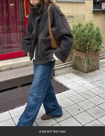 El mar 페이크 무스탕 자켓