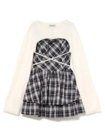 BUBBLES 오픈넥 개더 원피스 블랙 S 사이즈