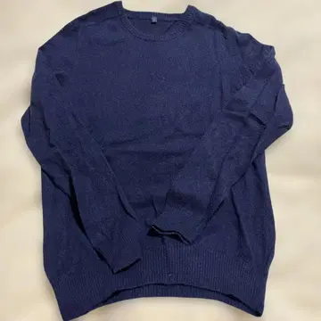 무인양품 네이비 캐시미어 니트 스웨터 L 사이즈