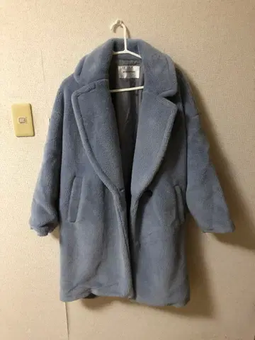 내추럴 베이직 보아 롱 코트