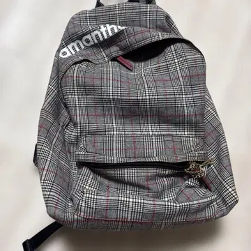 사만사 타바사 체크 무늬 백팩