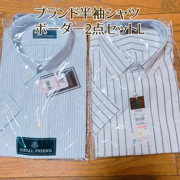 특가 스트라이프 브랜드 반팔 Y셔츠 2세트 L사이즈