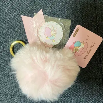 새상품 키키라라 50주년 산리오 리틀트윈스타 퍼 참 핑크