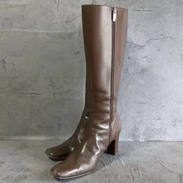 [ UNTITLED ] 언타이틀 (40) 가죽 브라운 롱 부츠