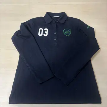 네이비 긴팔 피케 셔츠 JLY-38