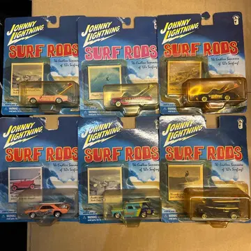 Johnny Lightning Surf Rods 6대 세트 레어