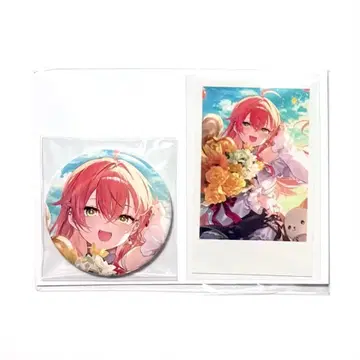 시시도 아카리 생일 굿즈 2024 캔뱃지 폴라로이드풍 카드