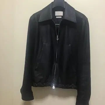 YOKE 레더 지퍼 블루종 사이즈 1