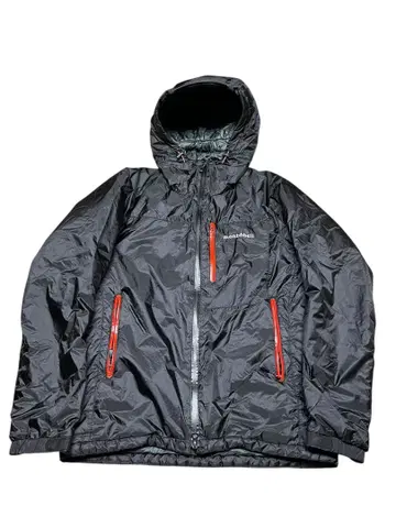 단종 몽벨 플랫 아이언 후드티 XL 블랙