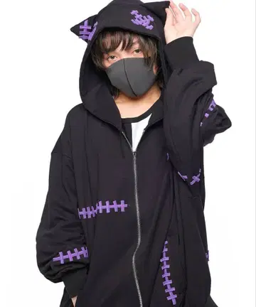 앙코락 ankoROCK 니치죠구미 사신 군 콜라보 후드티