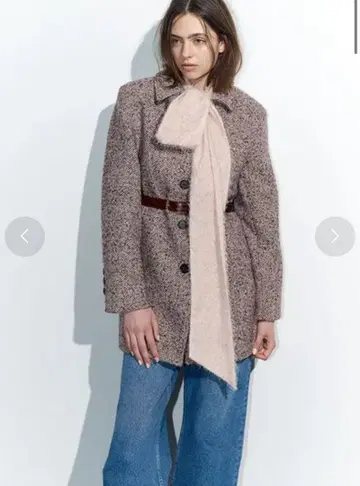 LILY BROWN 스탠칼라 미니 코트 MIX