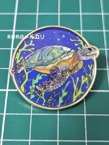 박람회 카타르관 핀 배지 거북이 카타르 파빌리온