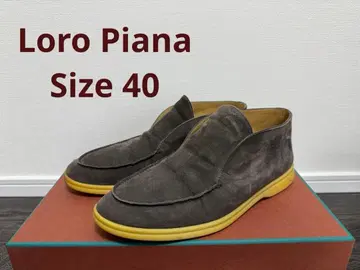 [ 사이즈 40 ] 로로 피아나 오픈 워크 스웨이드