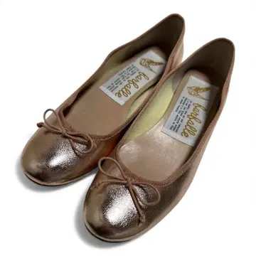 [ farfalle ] 리본 포함 발레 슈즈 로즈 골드