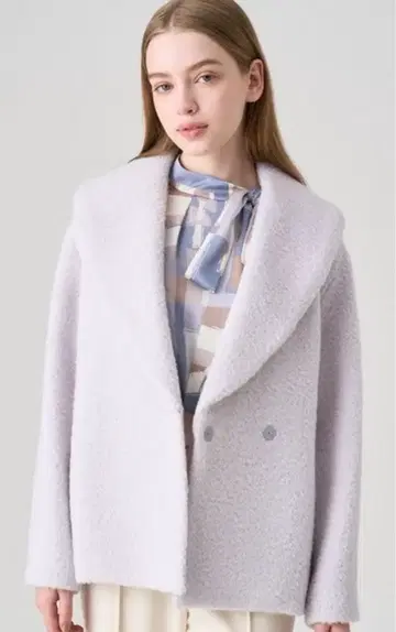 ANAYI 수리 알파카 숄 코트