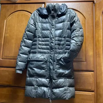 블랙 롱 다운 자켓