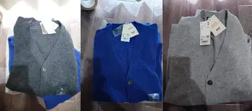 유니클로 울 가디건 3색 세트 새상품 XL