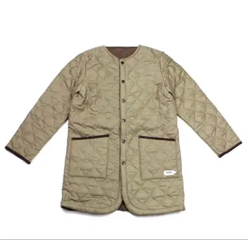 택 포함 새상품 아르멘 히트 퀼팅 x 플리스 롱 코트 ARMEN