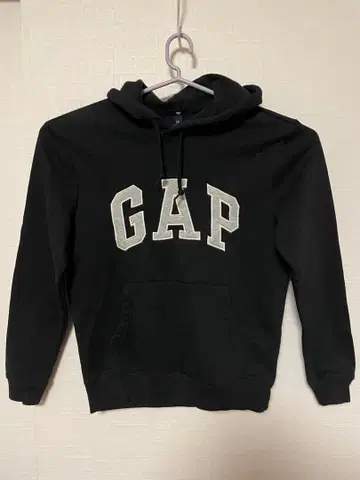 GAP 블랙 여성용 후드 부착 후드티