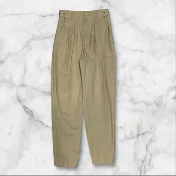 턱 팬츠 하의 내추럴 어른 베이지 면 100%