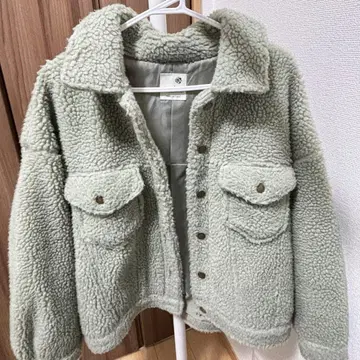 라이트 그린 보아 자켓