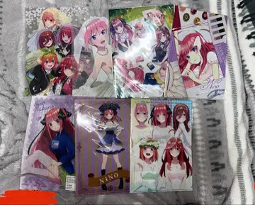 5등분의 신부 클리어 파일 묶음 판매 팜플렛 포함