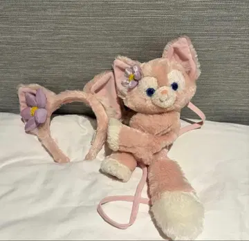 리나벨 숄더백 머리띠 봉제 인형 미니백