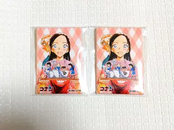 명탐정 코난 랜덤 스퀘어 캔뱃지 에노모토 아즈사 2개